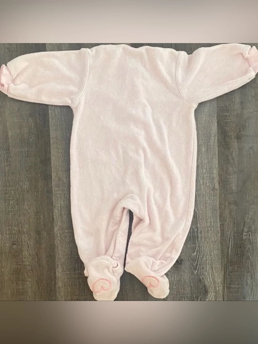 💞 Infant & Baby Girls Size 6 Months I Love You Footie Pajamas